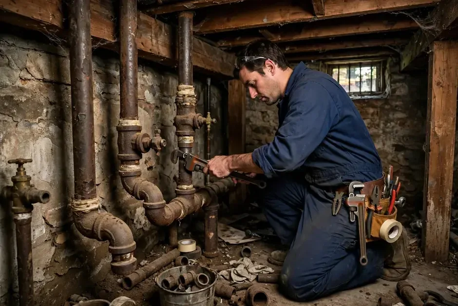 Common plumbing problems in Downtown Escondido historic homes in Escondido, CA