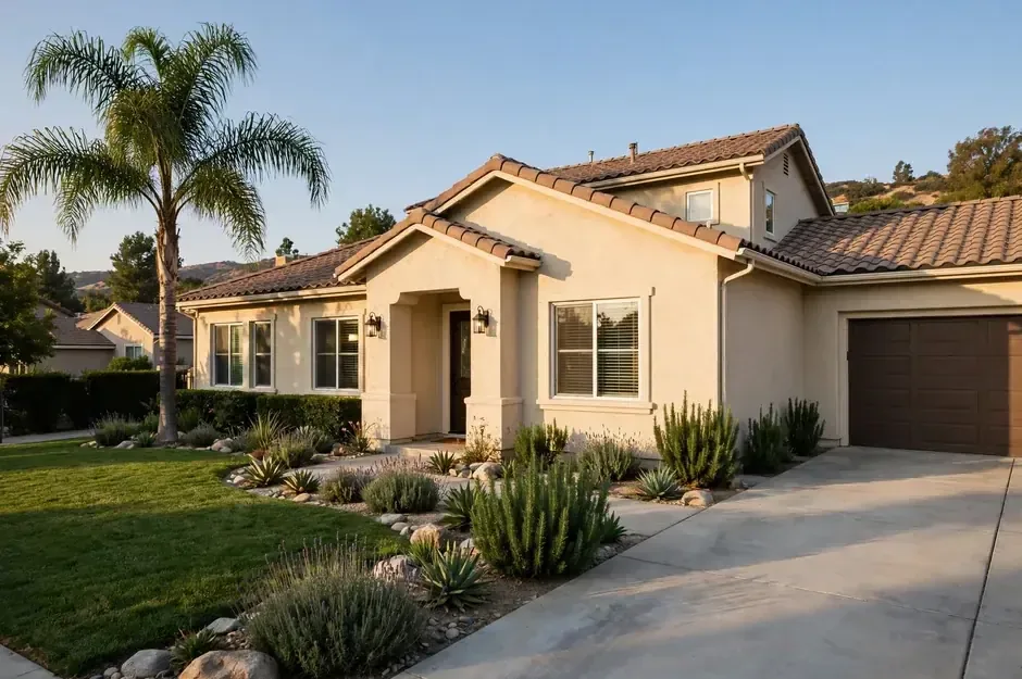 Well-maintained Escondido home exterior